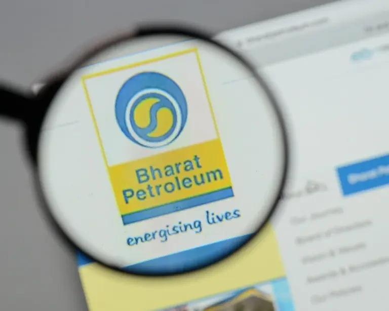 image shown a logo of bharat petroleum corporation limited