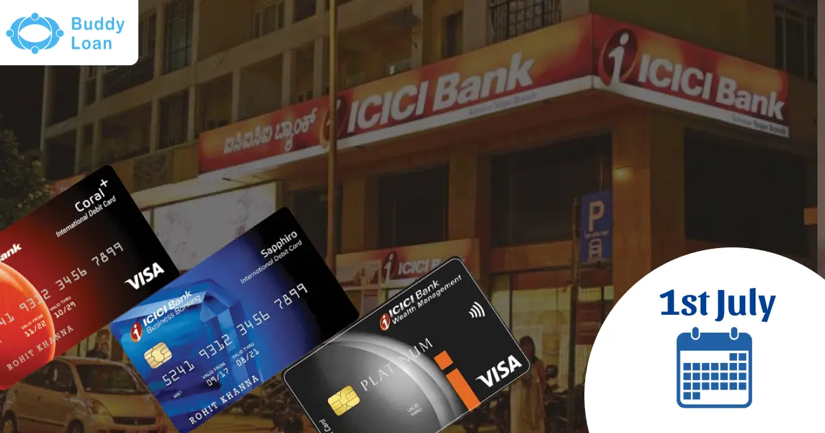 Changes in ICICI Credit Card Charges Changes in ICICI Credit Card Charges
