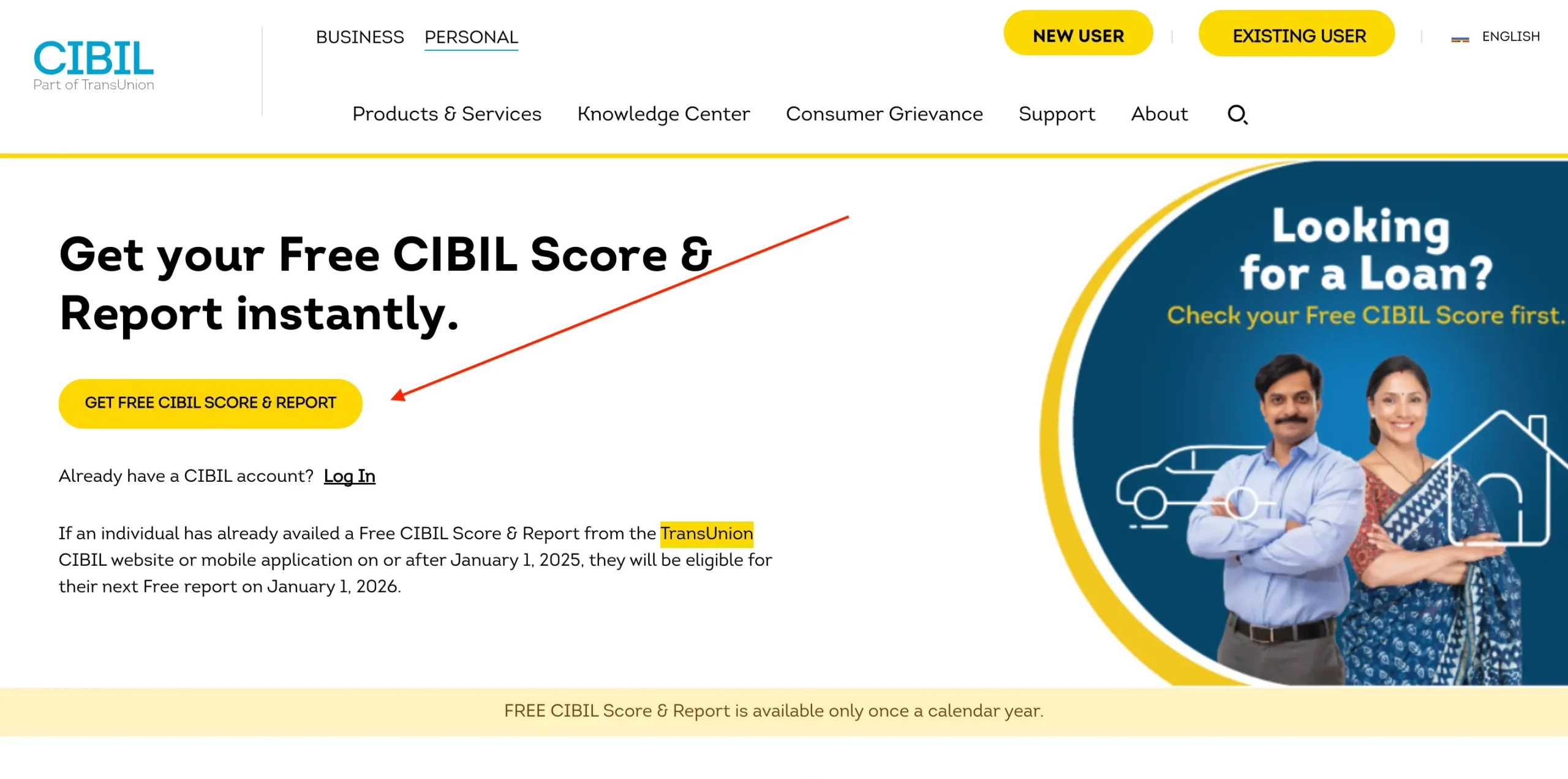 Check Free CIBIL Credit Score Score and Report