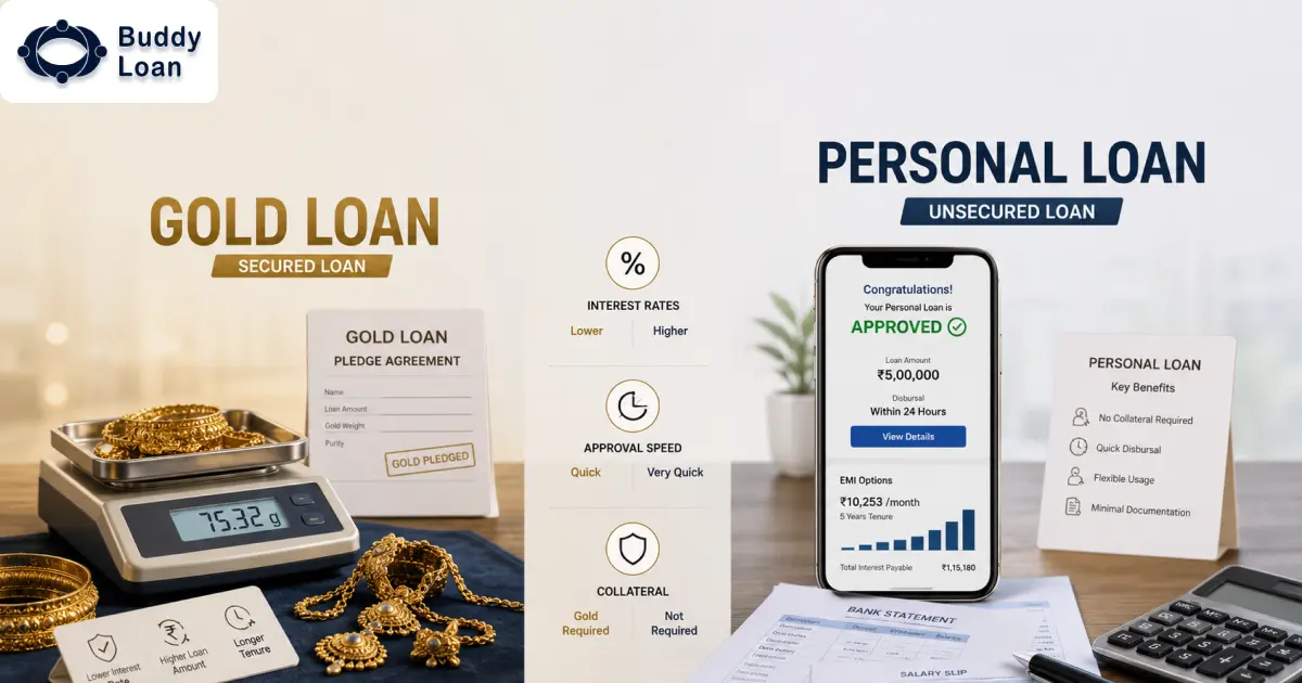 Gold Loan vs Personal Loan, Which One to Choose?