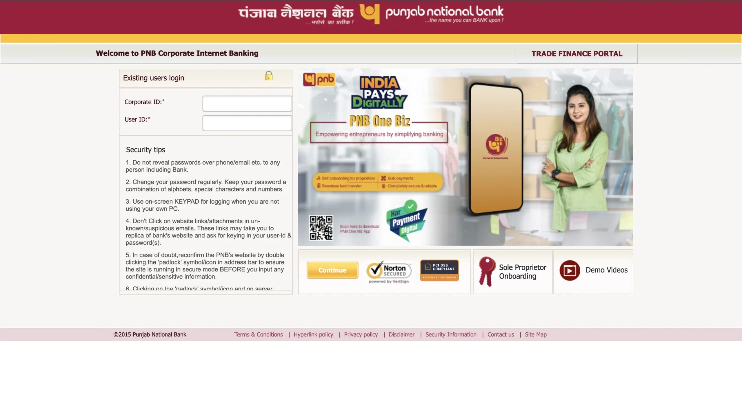 Corporate Internet Banking Corporate Internet Banking