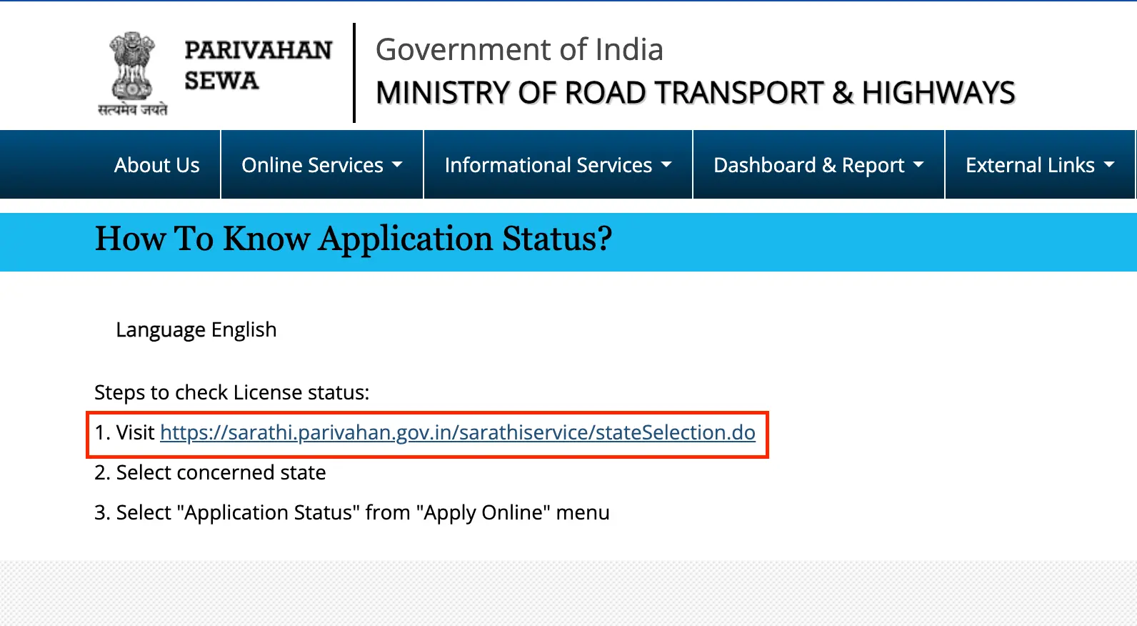 Driving Licence Status