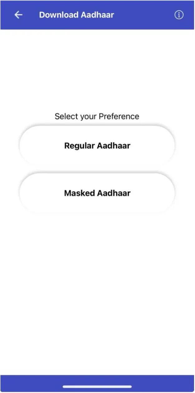 Download Regular or Masked Aadhaar
