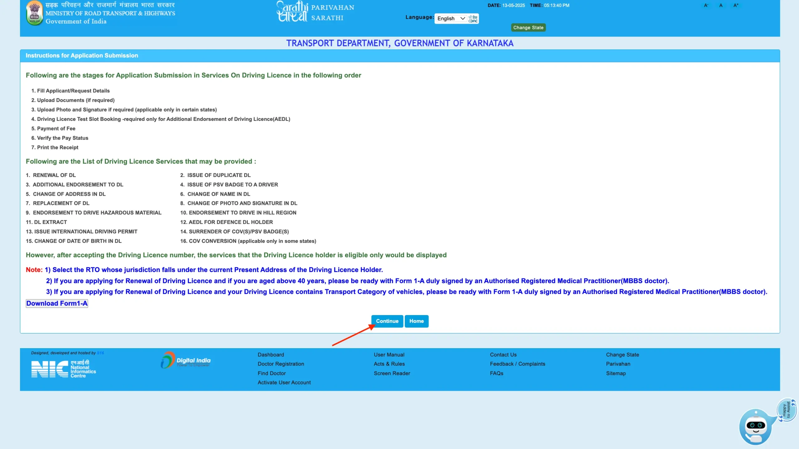 Instruction to Apply for Duplicate DL