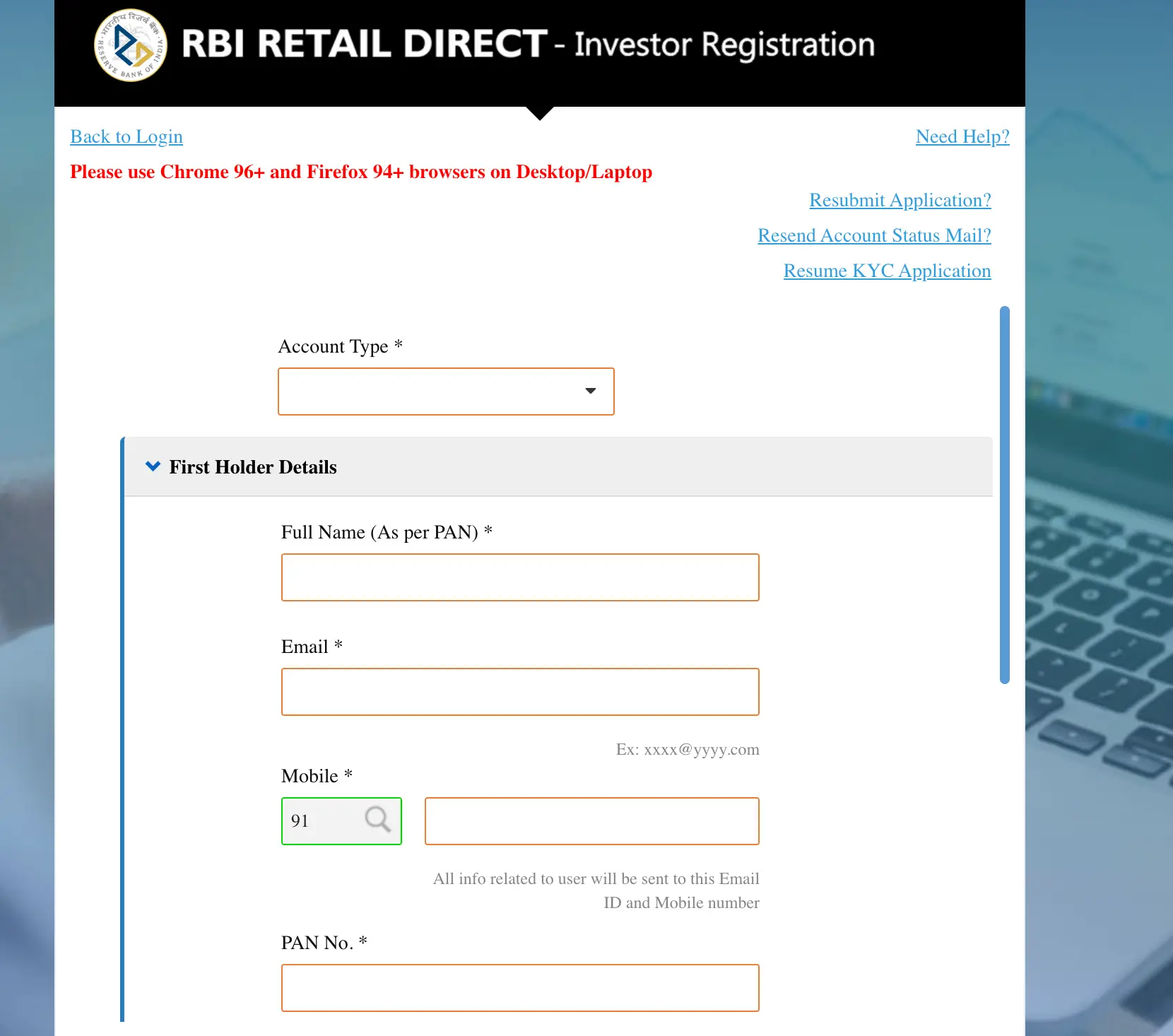 RBI Retail Direct Invest 