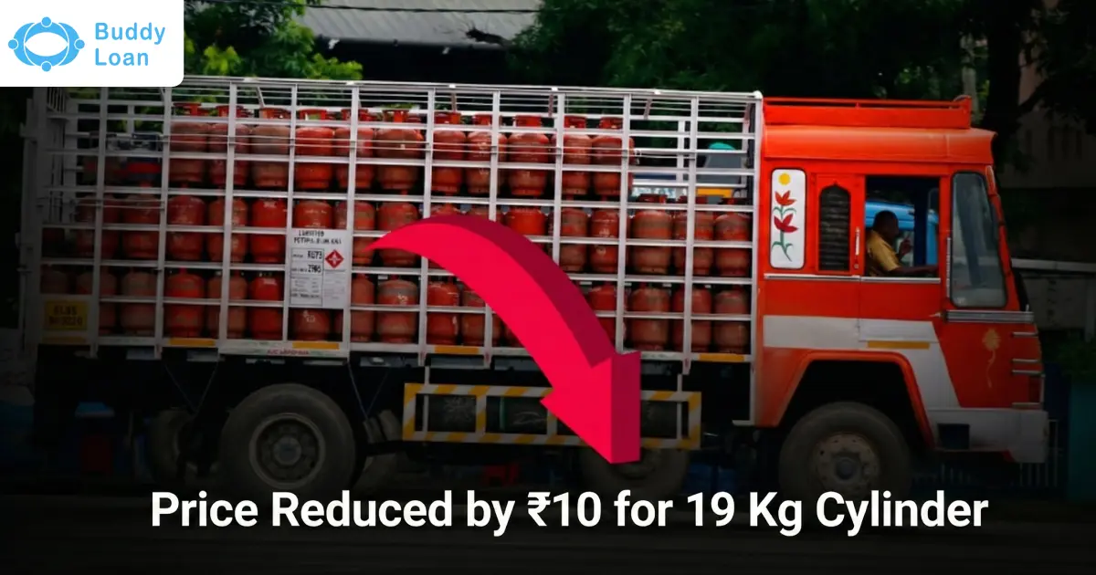 LPG Gas Price Reduced by ₹10 for 19Kg Cylinder