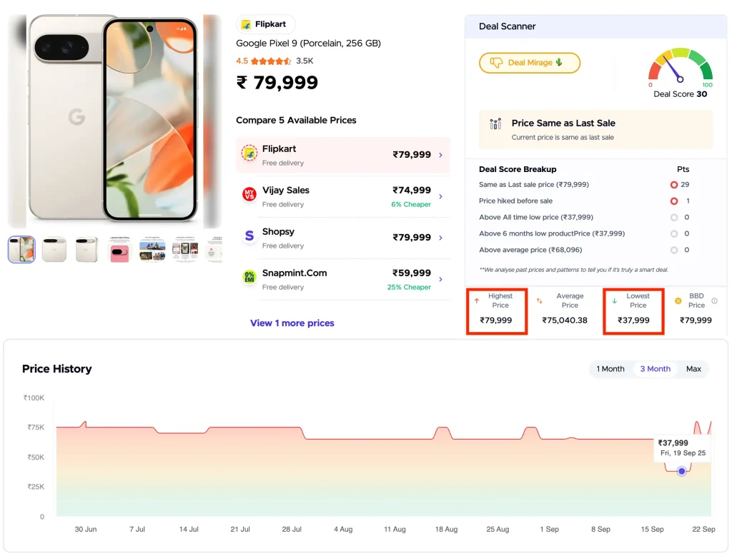 Track Price in Festive Sale Buyhatke