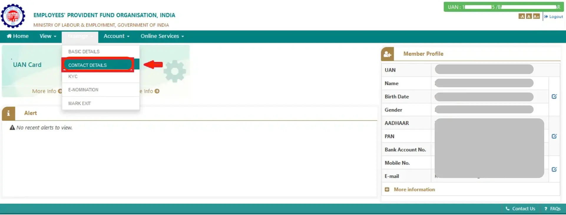 Select contact Select contact